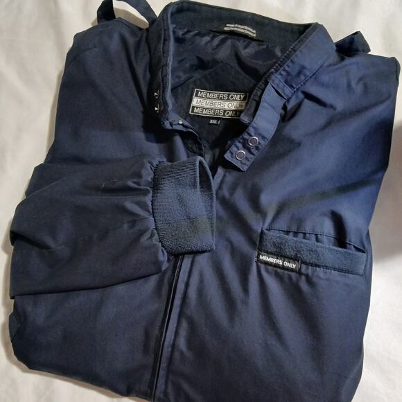 VTG Members Only XXL Navy Blue Classic, Timeless, Original Windbreaker Jacket - Picture 1 of 8